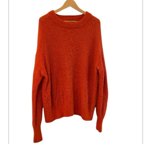 Everlane Oversized Alpaca Crew Sweater Size XL Cozy Cabincore Winter Christmas - Picture 2 of 9